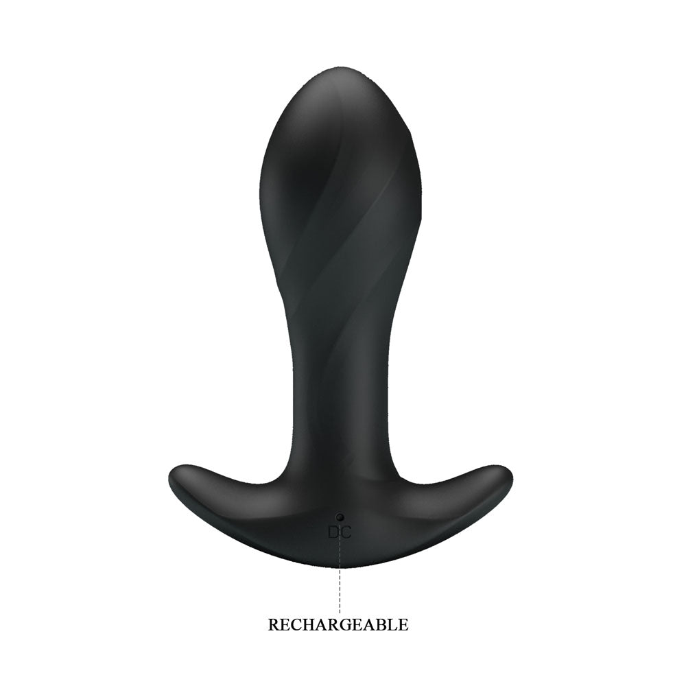 Party Up KEITH Vibrating Plug - Black - ANAL TOYS