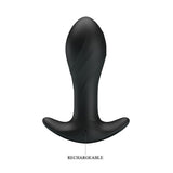 Party Up KEITH Vibrating Plug - Black - ANAL TOYS