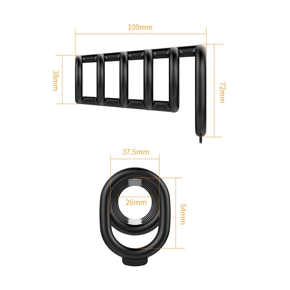 Party Up KIM Cock Cage - Black - COCK RINGS