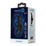 Party Up LARRY Vibrating Cock Ring - Black - COCK RINGS