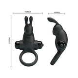 Party Up LARRY Vibrating Cock Ring - Black - COCK RINGS