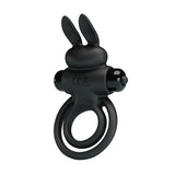 Party Up LAWRENCE Vibrating Cock Ring - Black - COCK RINGS
