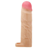 Party Up RICHARD 3 Inch Penis Extender Sleeve - Flesh TPR Material - SLEEVES