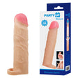 Party Up RICHARD 3 Inch Penis Extender Sleeve - Flesh TPR Material - SLEEVES
