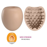 Party Up SAM Mini Stroker – Flesh TPR Ribbed Male Masturbator - MASTURBATORS