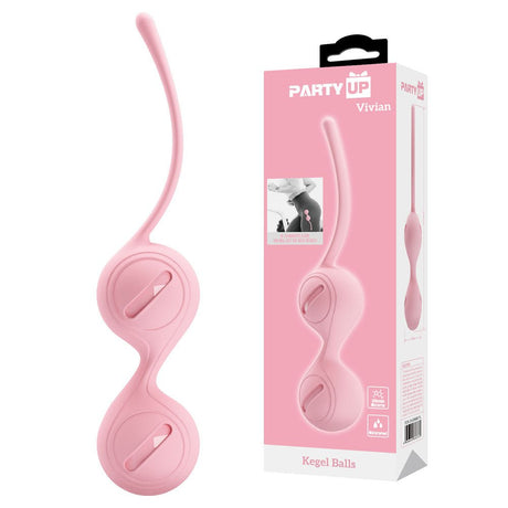 Party Up VIVIAN Kegel Balls - Pink - KEGEL TOYS