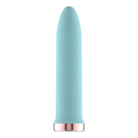 Passion Play Rechargeable Vibrating Bullet - Blue - BULLETS & EGGS