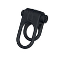 Passion Play Silicone Vibrating Dual Cock Ring Black USB Rechargeable - COCK RINGS