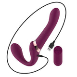 Passion Play Strapless Dildo Remote Controller Purple 25 cm - STRAP-ONS