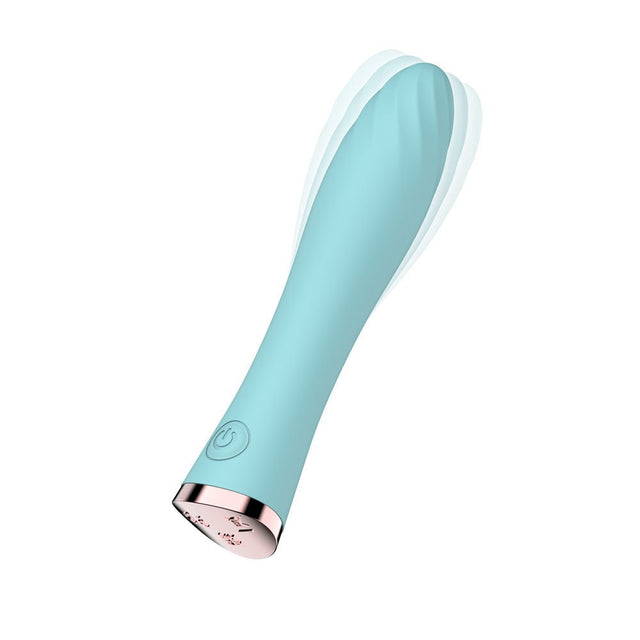 Passion Play Ultra Power Silicone Vibrating Bullet USB Rechargeable Blue - BULLETS & EGGS