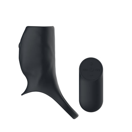 Passion Play Vibrating Cock Ring Sleeve With Wireless Remote - COCK RINGS