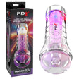 PDX Elite ViewTube XXL LED Stroker Clear Stroker With LED Lights - MASTURBATORS