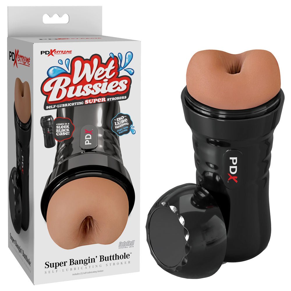 PDX Wet Bussies Super Bangin Butt - Brown Anal Stroker - MASTURBATORS