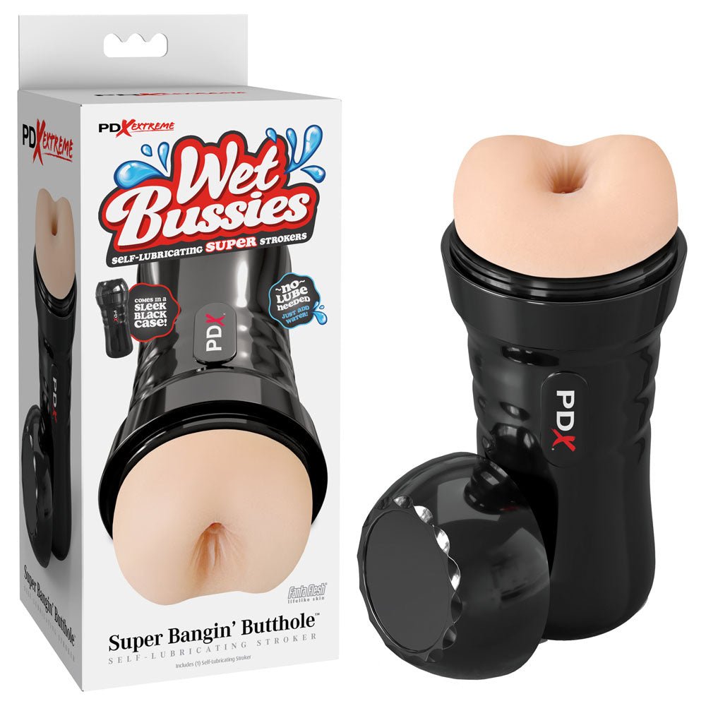 PDX Wet Bussies Super Bangin Butt - Light - Flesh Anal Stroker - MASTURBATORS