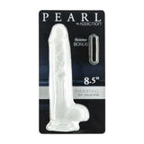 Pearl Dildo 8.5in Pearl White - Adult Toys