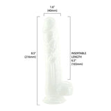 Pearl Dildo 8.5in Pearl White - Adult Toys