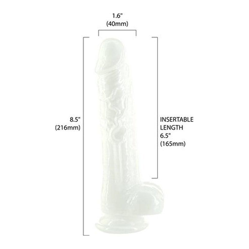 Pearl Dildo 8.5in Pearl White - Adult Toys