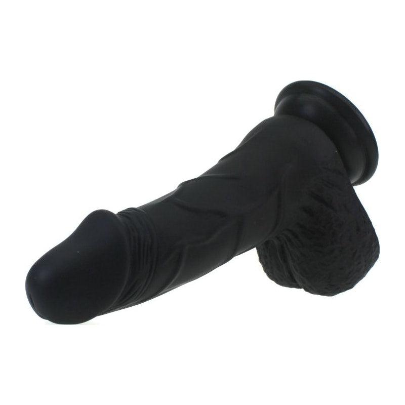 Pedro Thick Realistic Cock w Balls Black - Adult Toys