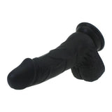 Pedro Thick Realistic Cock w Balls Black - Adult Toys