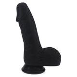 Pedro Thick Realistic Cock w Balls Black - Adult Toys