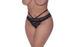 Peek - A - Boo Cheeky Panty Black - Lingerie