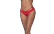 Peek - A - Boo Cheeky Panty Red - Lingerie