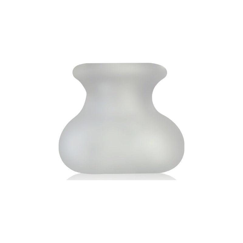 PerfectFit Bull Bag XL Clear Ball Stretcher and Weight – SilaSkin TPR - Adult Toys