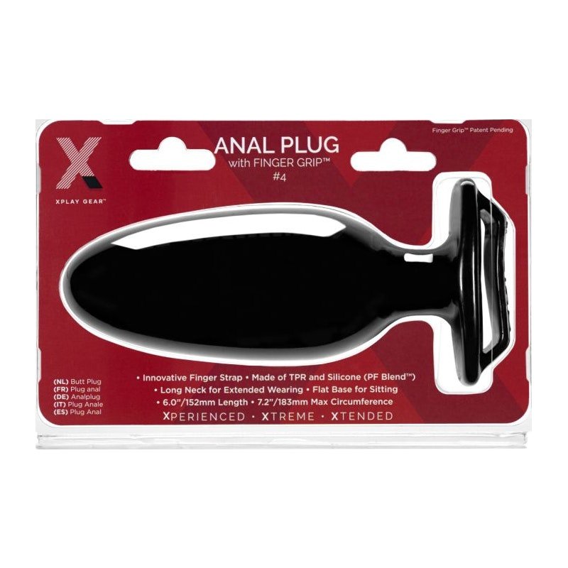 PerfectFit Xplay Finger Grip Anal Plug 4L – Soft PFBlend Material - Adult Toys