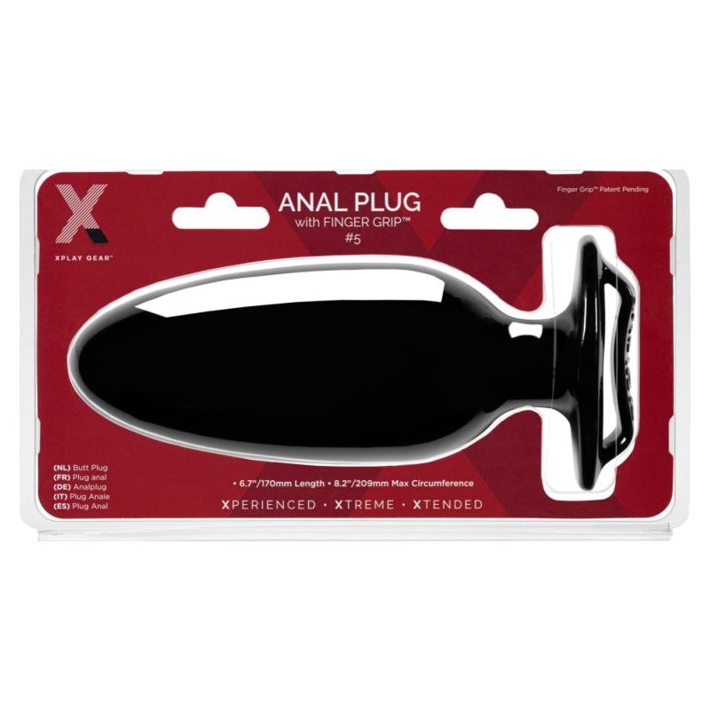 PerfectFit Xplay Finger Grip Anal Plug - Large 7 - Inch PFBlend Toy - Adult Toys