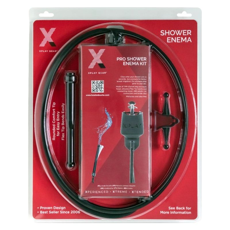 PerfectFit XPlay Pro Shower Douche – 8 - Inch Silicone Internal Cleanser - Adult Toys