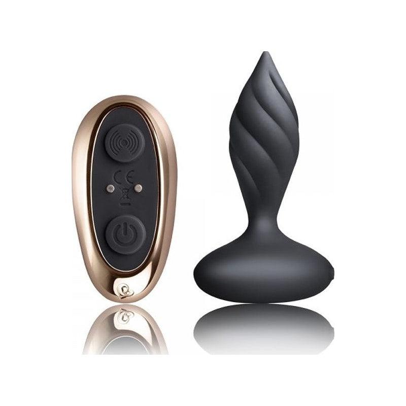 Petite Sensation Desire Butt Plug w Remote Black - Adult Toys