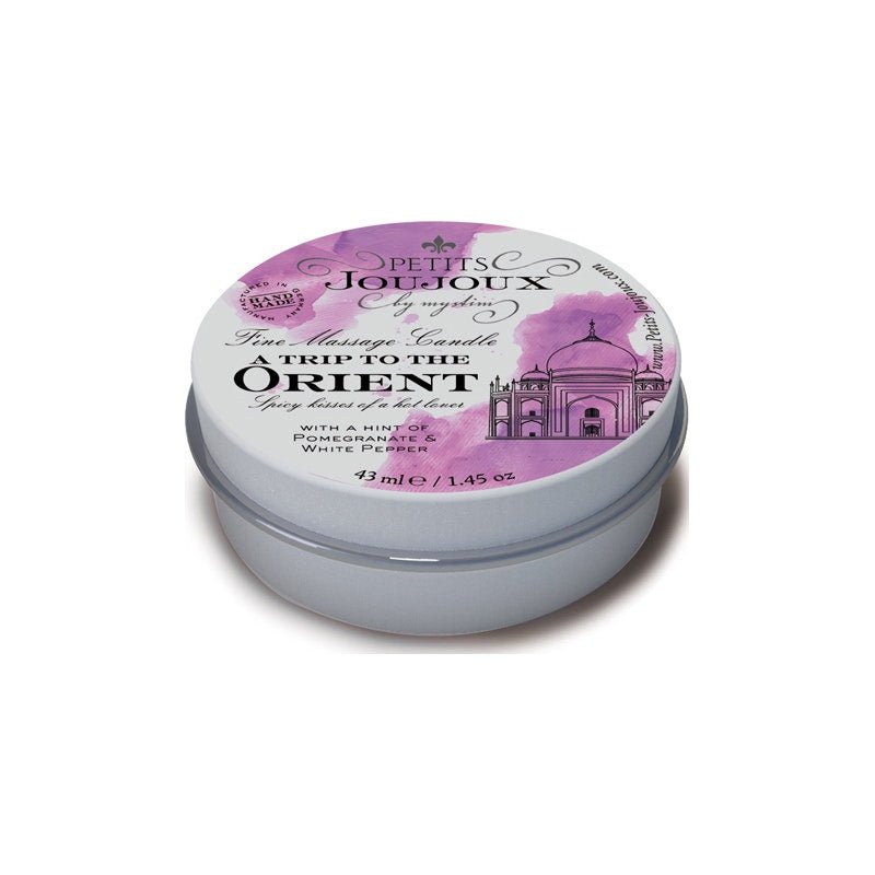 Petits JouJoux Massage Candle – Orient Pomegranate & White Pepper 43ml - Lotions & Potions