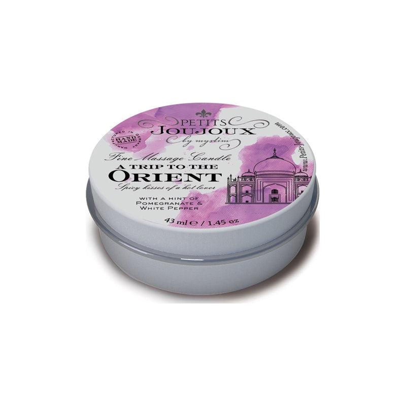 Petits JouJoux Massage Candle – Orient Pomegranate & White Pepper 43ml - Lotions & Potions