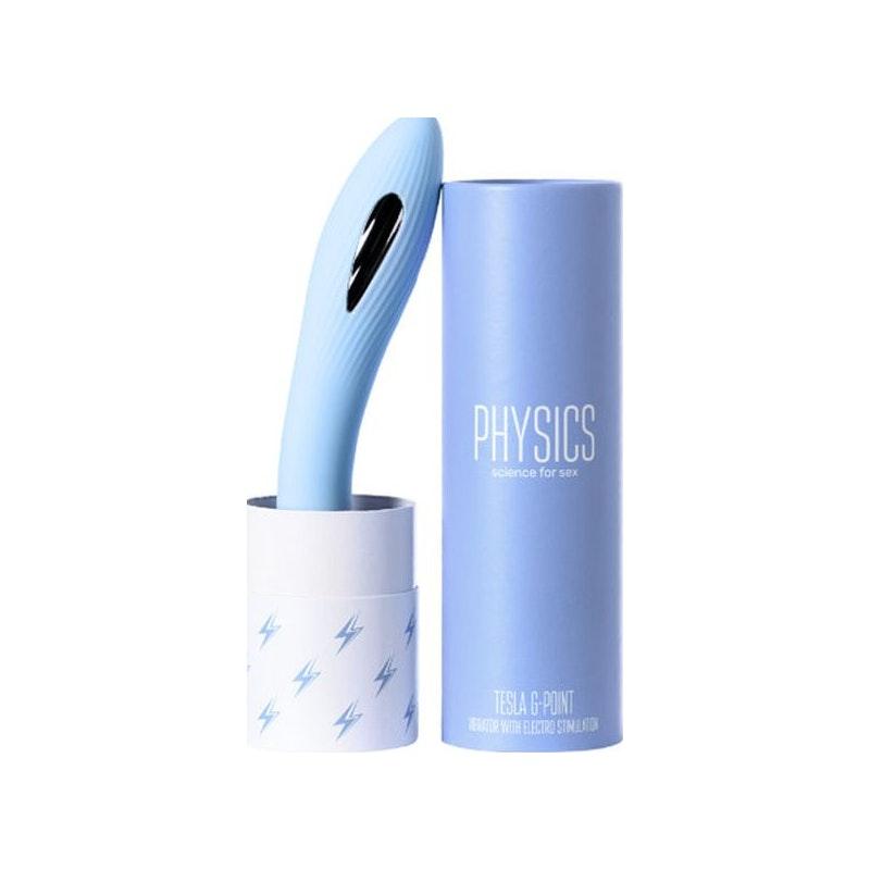 Physics Tesla Electric - Stim G - Spot Vibrator | Blue Silicone Rechargeable - Adult Toys