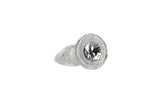Pillow Talk Fancy Luxurious Glass Anal Plug w Clear Gem - Adult Toys