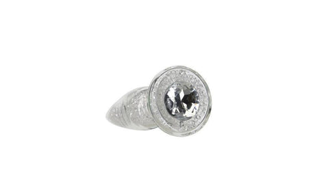 Pillow Talk Fancy Luxurious Glass Anal Plug w Clear Gem - Adult Toys