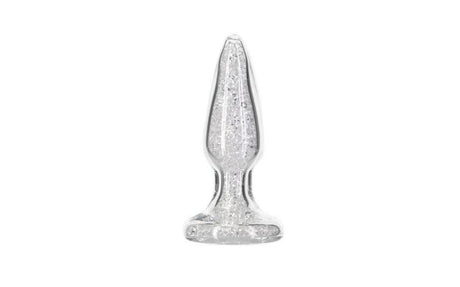 Pillow Talk Fancy Luxurious Glass Anal Plug w Clear Gem - Naughty by Nature Adult Store