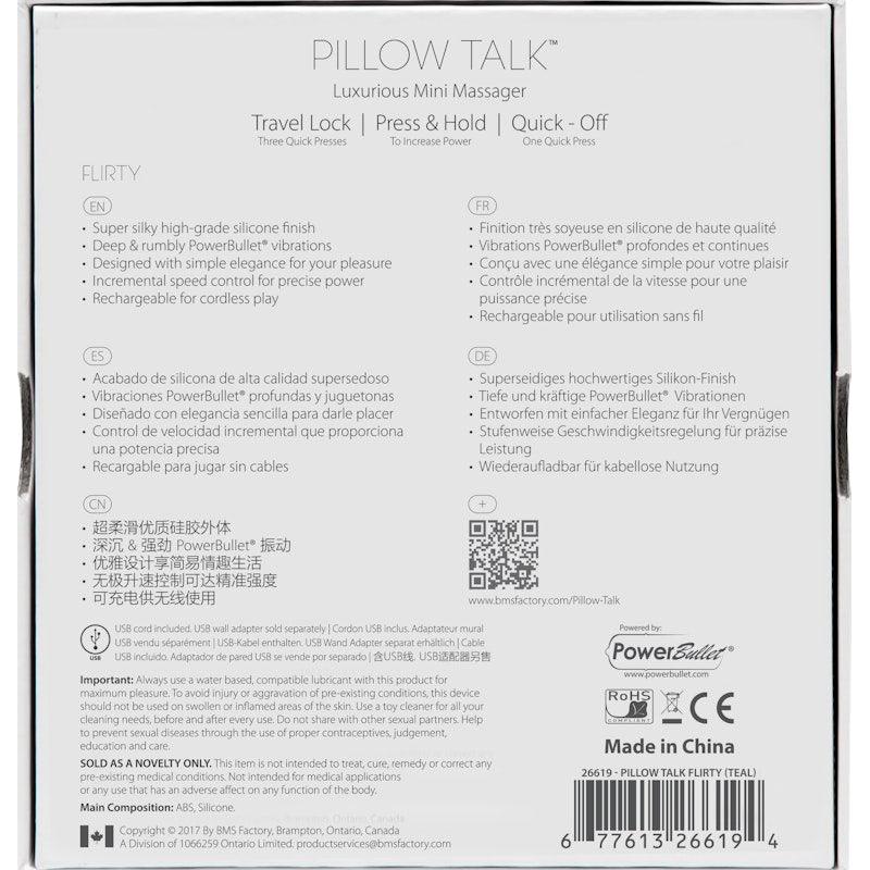 Pillow Talk Flirty Teal - Adult Toys