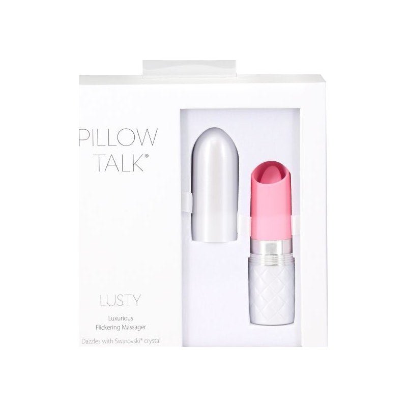Pillow Talk Lusty Flickering Massager Pink - Adult Toys