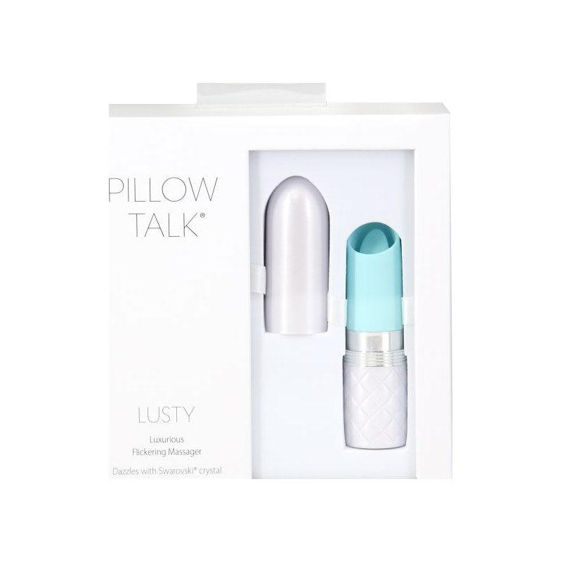 Pillow Talk Lusty Flickering Massager Teal - Adult Toys