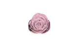 Pillow Talk Rosy Luxurious Glass Anal Plug w Clear Gem - Adult Toys