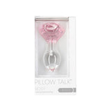 Pillow Talk Rosy Luxurious Glass Anal Plug w Clear Gem - Naughty by Nature Adult Store