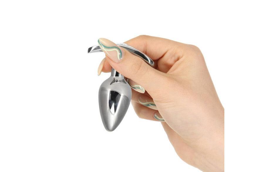 Pillow Talk Sneaky Luxurious Stainless Steel Anal Plug w Swarovski Crystal - Adult Toys