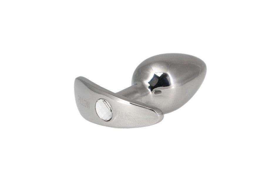 Pillow Talk Sneaky Luxurious Stainless Steel Anal Plug w Swarovski Crystal - Naughty by Nature Adult Store