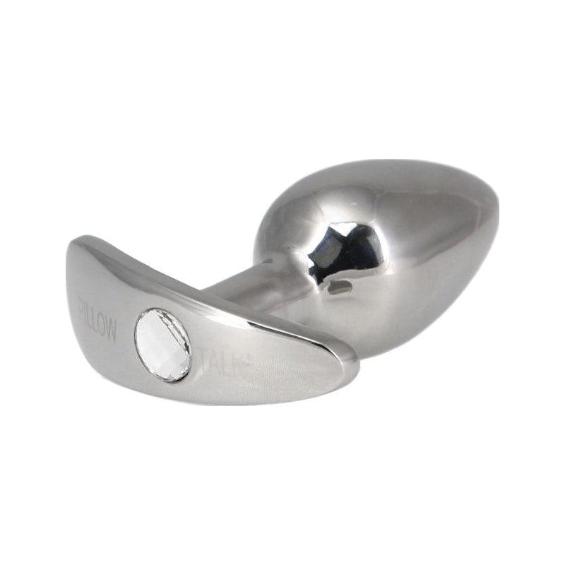 Pillow Talk Sneaky Luxurious Stainless Steel Anal Plug w Swarovski Crystal - Naughty by Nature Adult Store