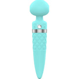 Pillow Talk Sultry Dual Ended Warming Massager Teal - Adult Toys