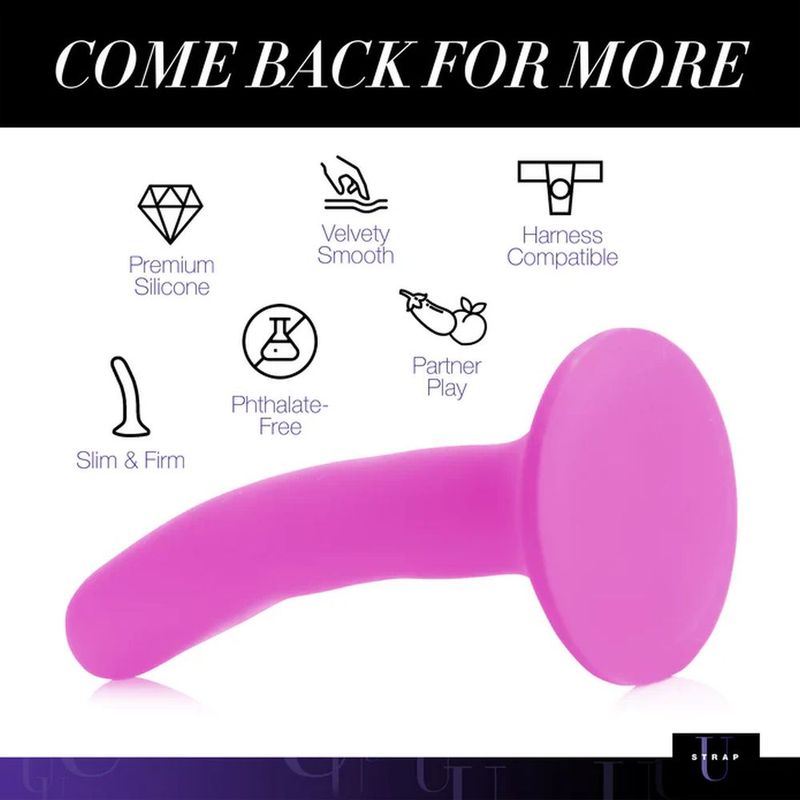 Pink Silicone Strap - On Dildo Small - Adult Toys