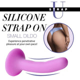Pink Silicone Strap - On Dildo Small - Adult Toys