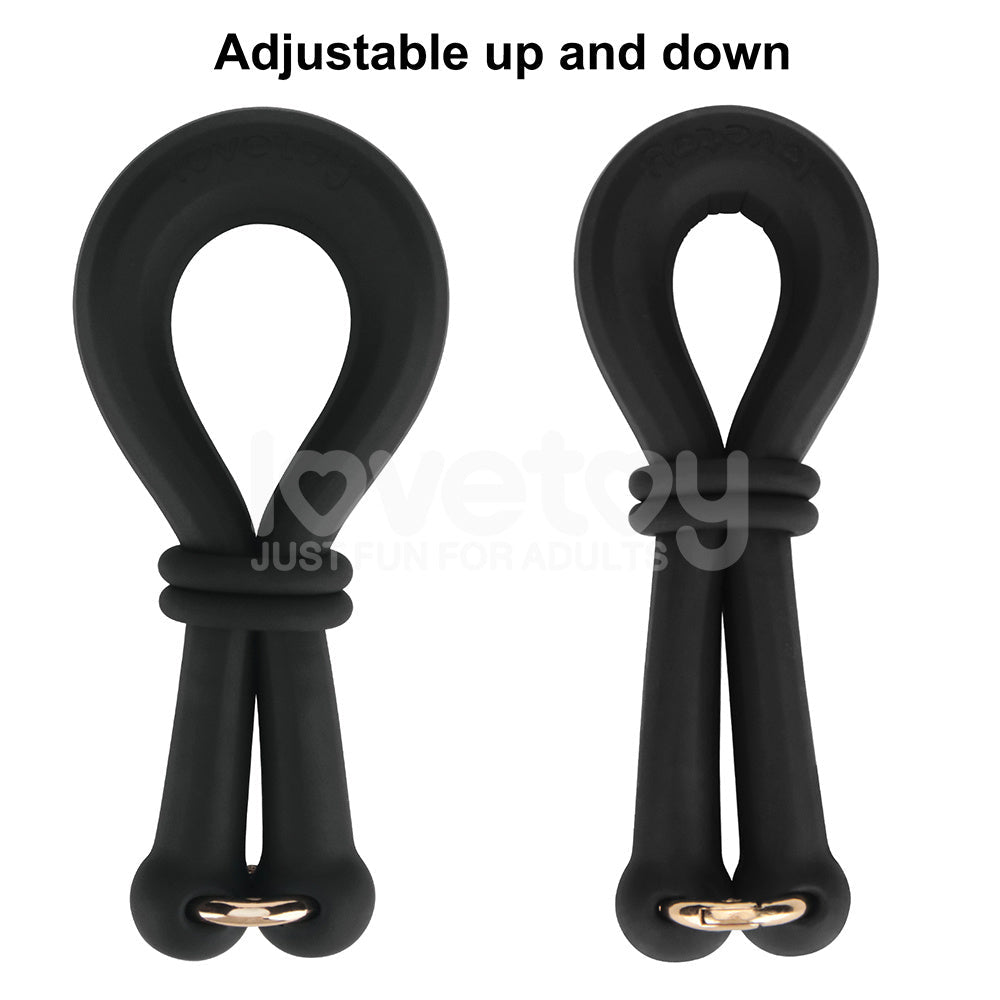 Pinnacle Pro Anyfit Plus Stretcher Black Adjustable Cock Ring - COCK RINGS