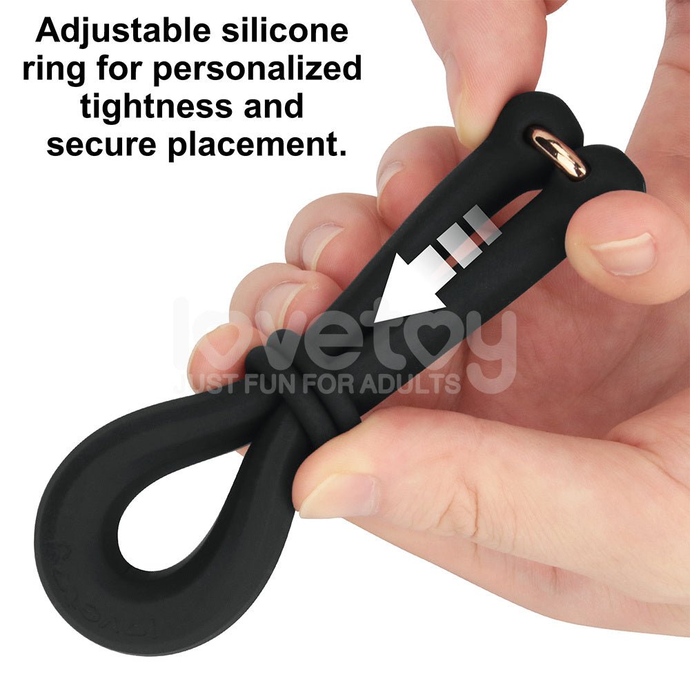 Pinnacle Pro Anyfit Plus Stretcher Black Adjustable Cock Ring - COCK RINGS